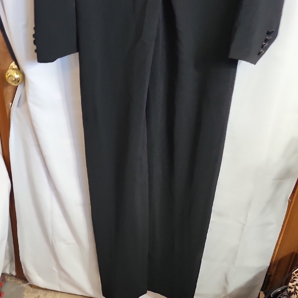 (0459) Lauren Ralph Lauren Black Maxi Dress with Notched Collar - Picture 8 of 11